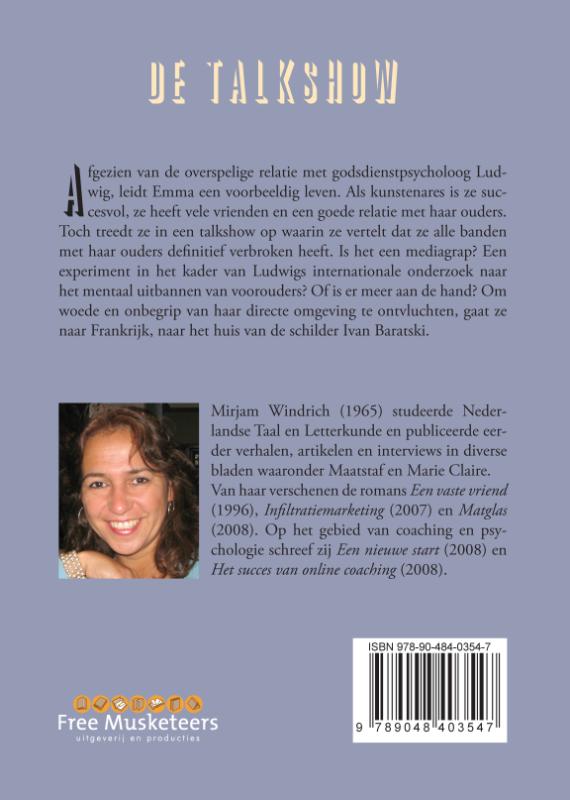 Achterkant van De talkshow