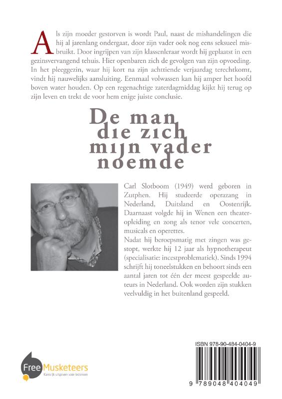 Achterkant van De man die zich mijn vader noemde