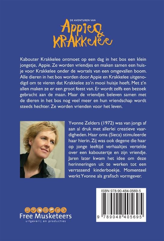 Achterkant van De avonturen van Appie en Krakkelee
