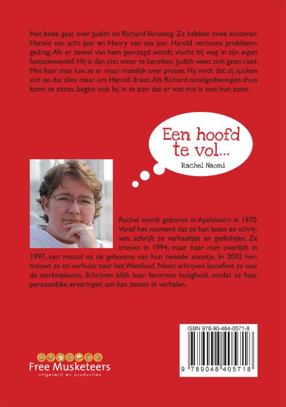 Achterkant van Een hoofd te vol...