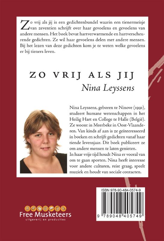 Achterkant van Zo vrij als jij