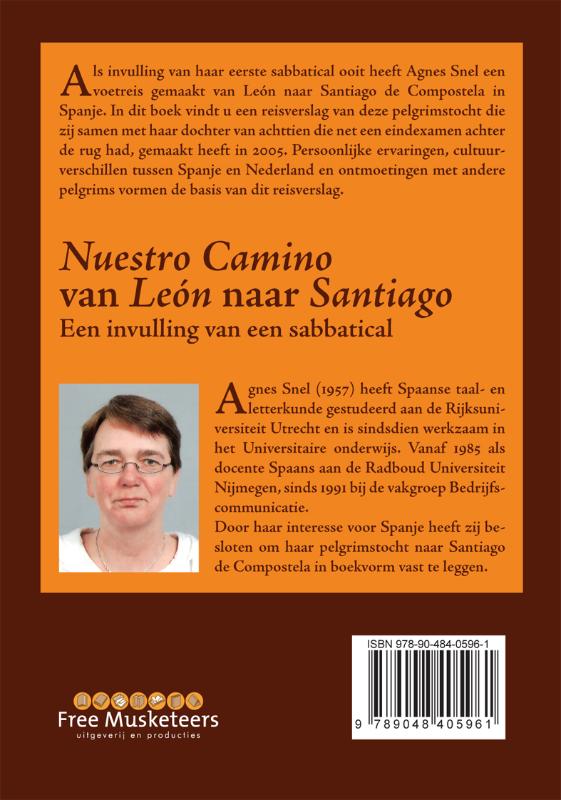 Achterkant van Nuestro Camino van León naar Santiago