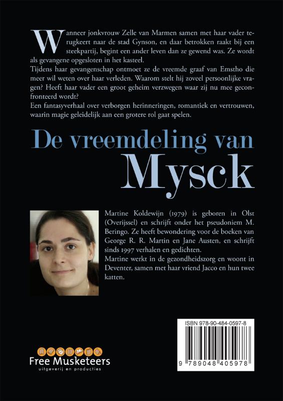 Achterkant van De vreemdeling van Mysck