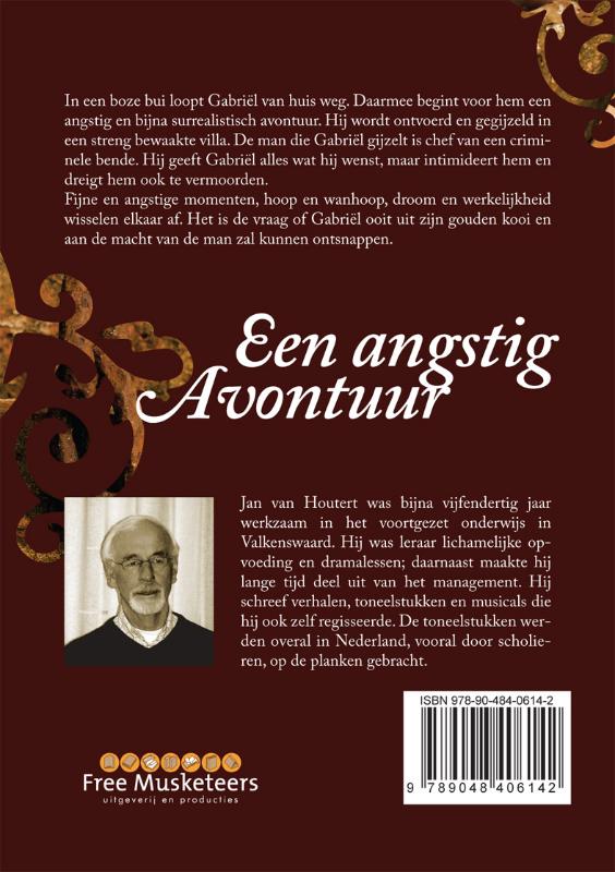 Achterkant van Een angstig avontuur