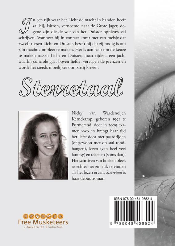 Achterkant van Sterretaal