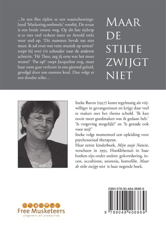 Achterkant van Maar de stilte zwijgt niet