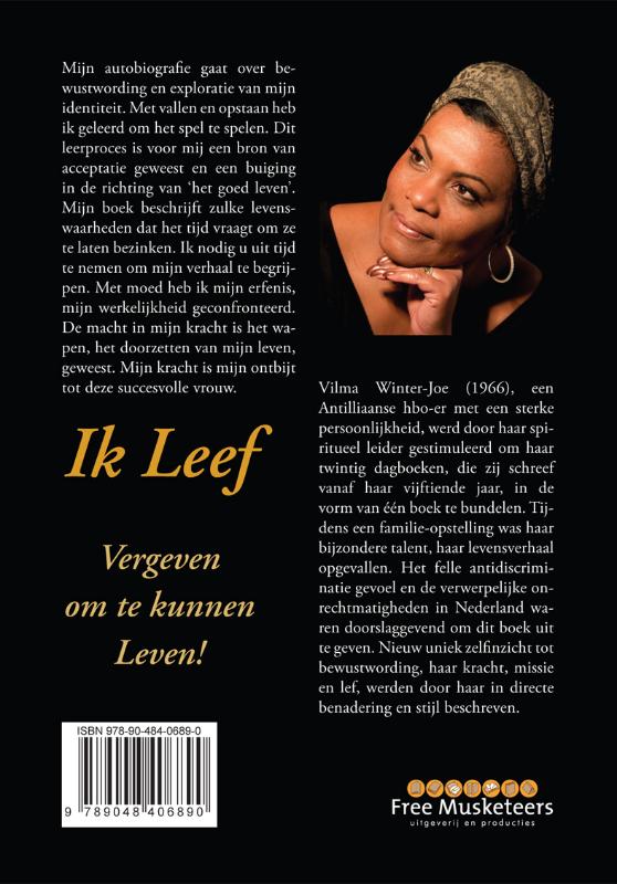 Achterkant van Ik Leef, Vergeven om te kunnen Leven!
