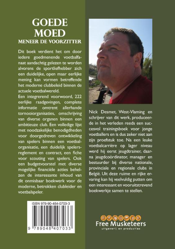 Achterkant van Goede moed meneer de voorzitter