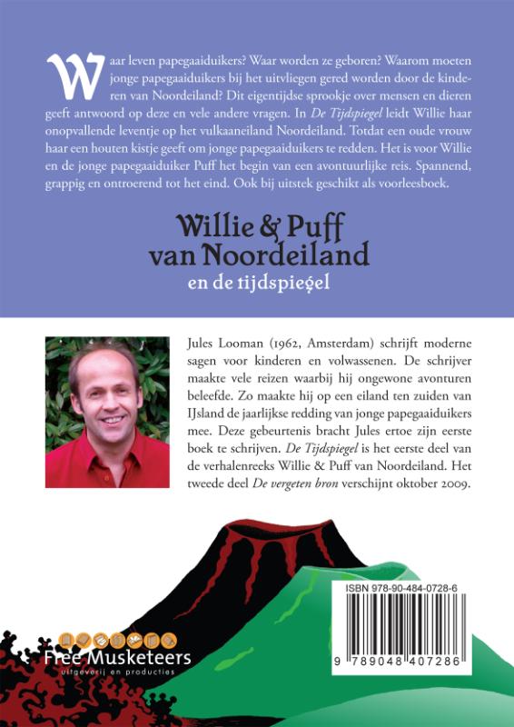 Achterkant van Willie & Puff van Noordeiland en de Tijdspiegel