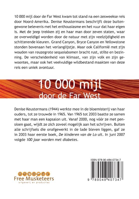 Achterkant van 10 000 mijl door de Far West