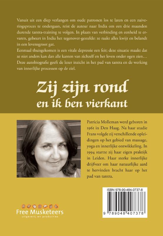 Achterkant van Zij zijn rond en ik ben vierkant