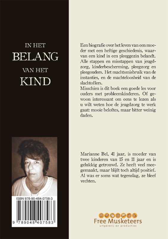 Achterkant van In het belang van het kind