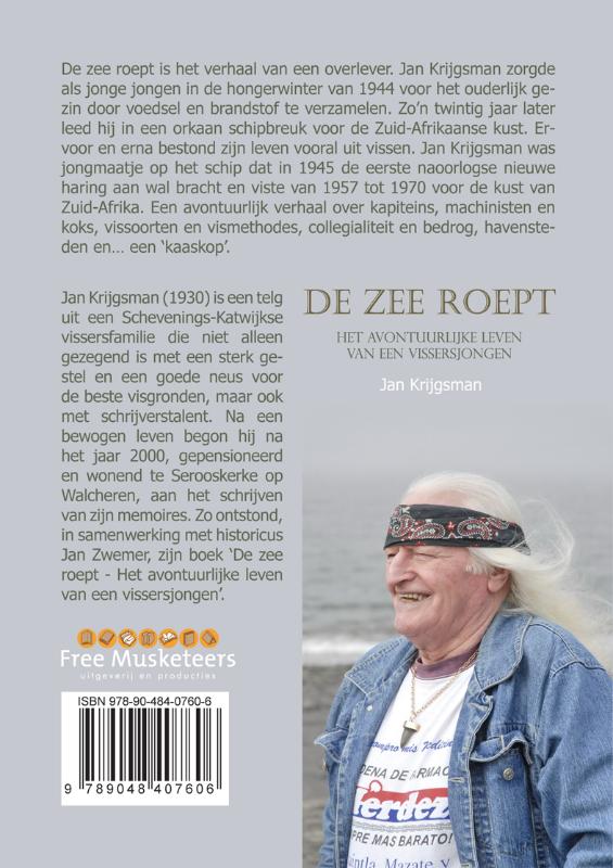 Achterkant van De zee roept - Het avontuurlijke leven van een vissersjongen