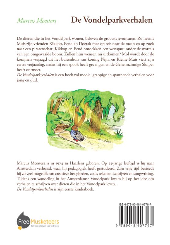 Achterkant van De Vondelparkverhalen