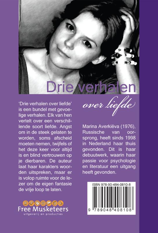 Achterkant van Drie verhalen over liefde