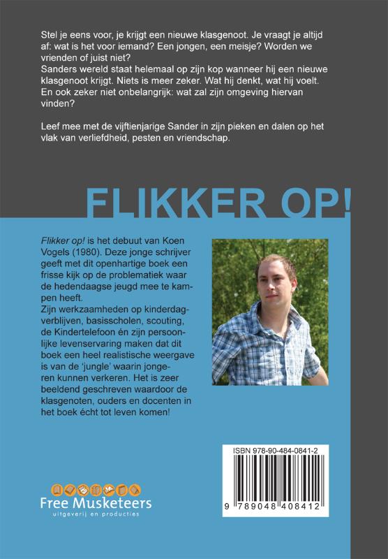 Achterkant van Flikker op!