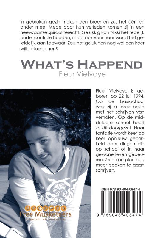 Achterkant van What's Happend