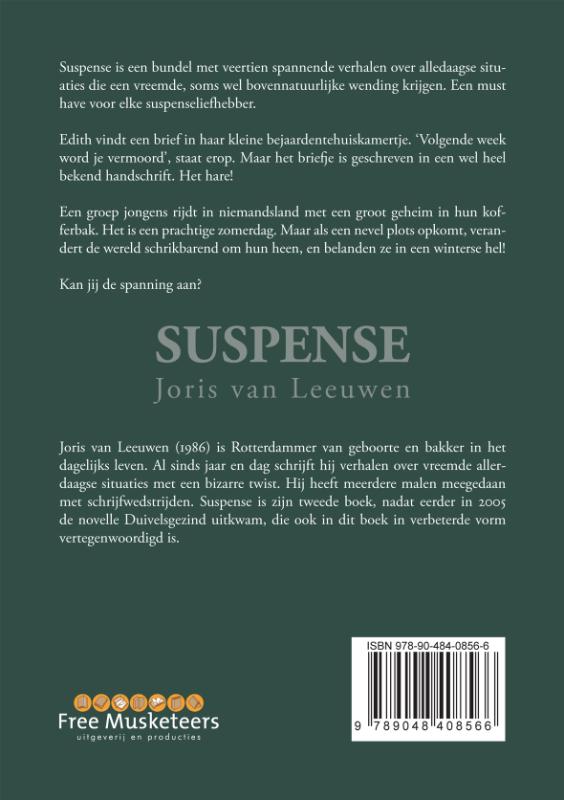 Achterkant van Suspense
