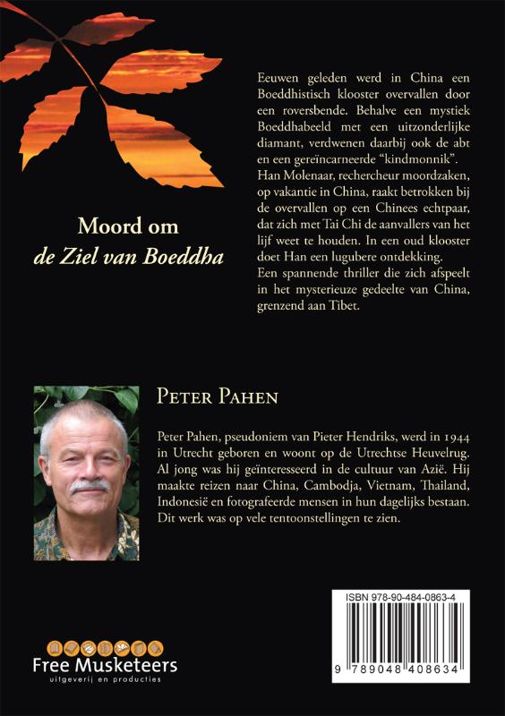 Achterkant van Moord om de Ziel van Boeddha