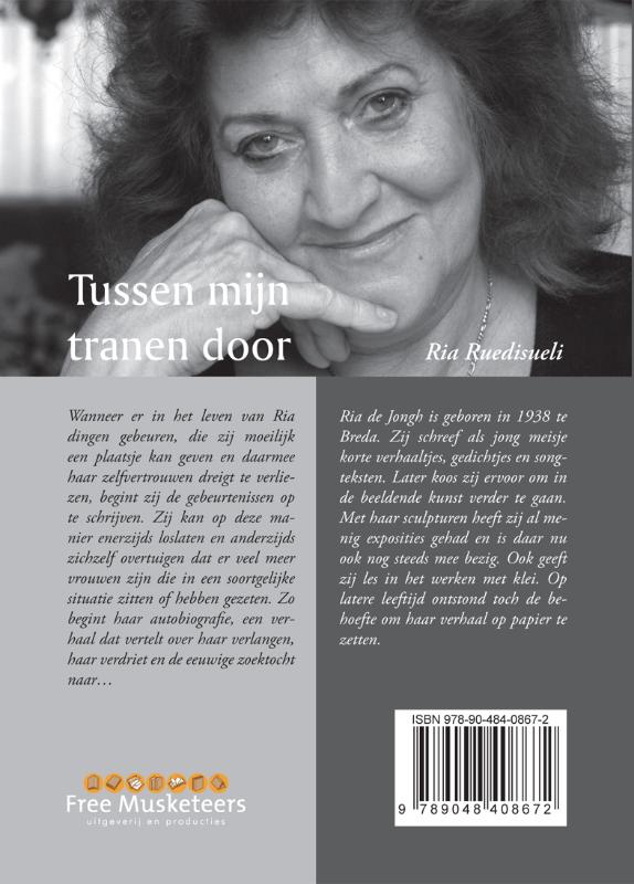 Achterkant van Tussen mijn tranen door