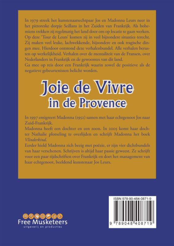Achterkant van Joie de Vivre in de Provence