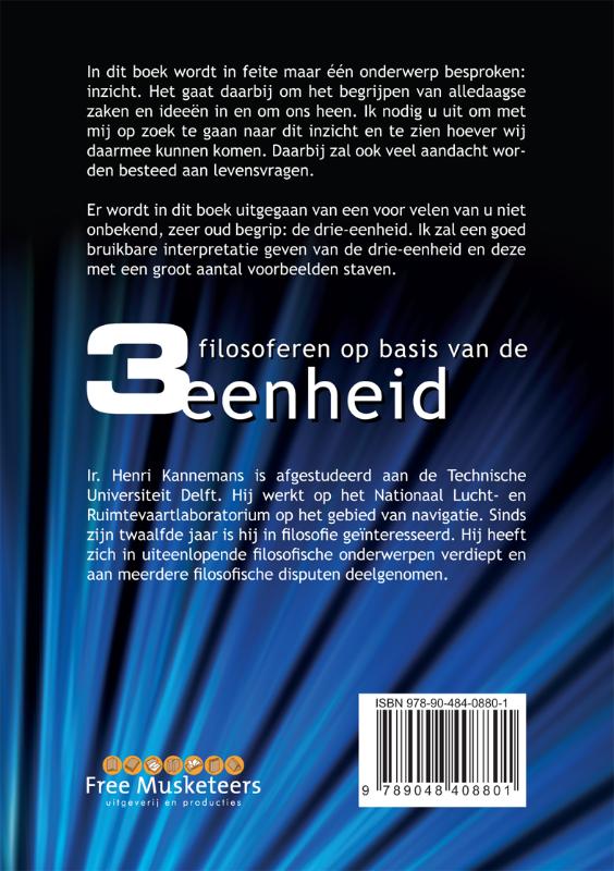 Achterkant van Filosoferen op basis van de drie-eenheid