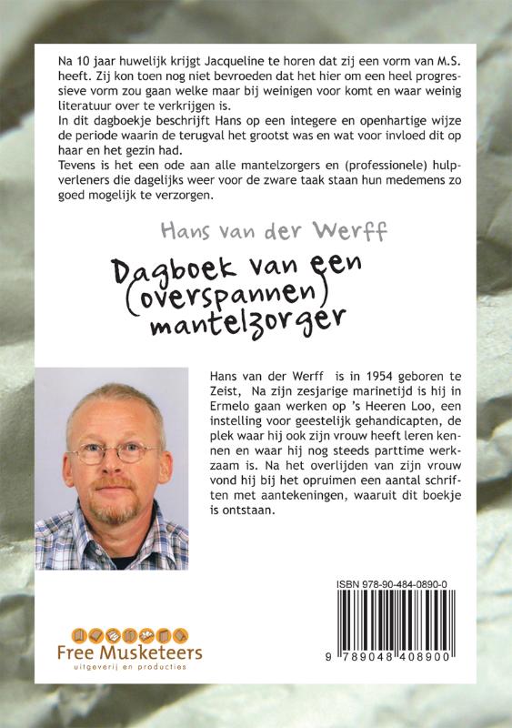 Achterkant van Dagboek van een (overspannen) mantelzorger