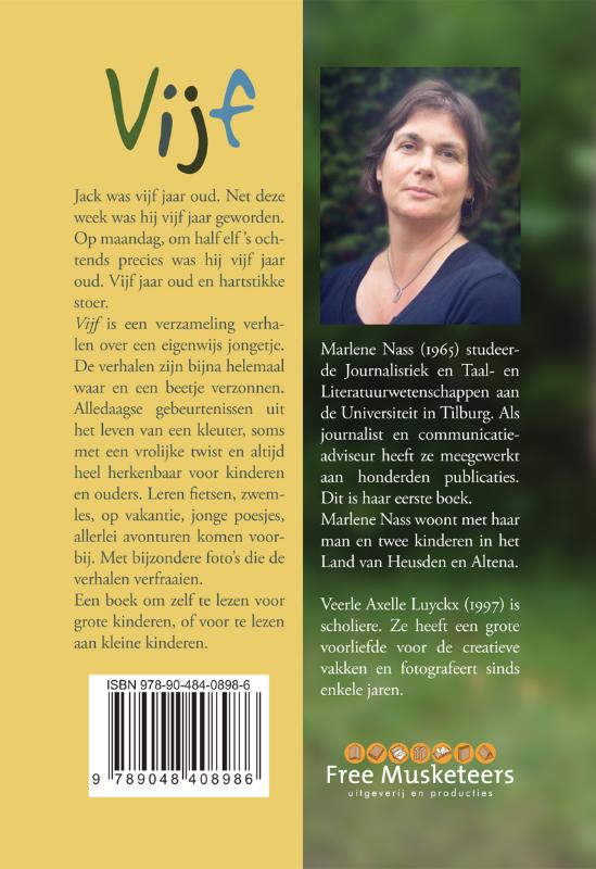 Achterkant van Vijf