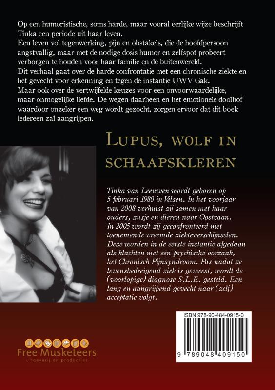 Achterkant van Lupus, wolf in schaapskleren