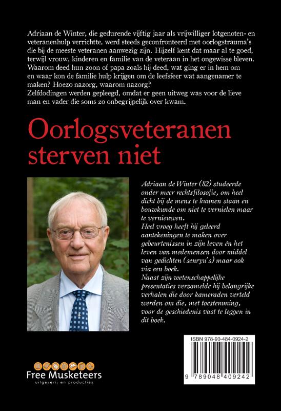 Achterkant van Oorlogsveteranen sterven niet