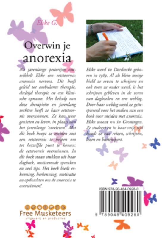 Achterkant van Overwin je anorexia