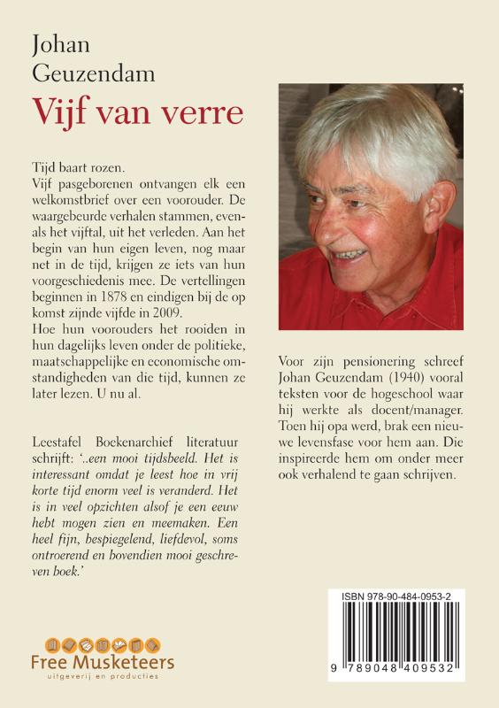 Achterkant van Vijf van verre