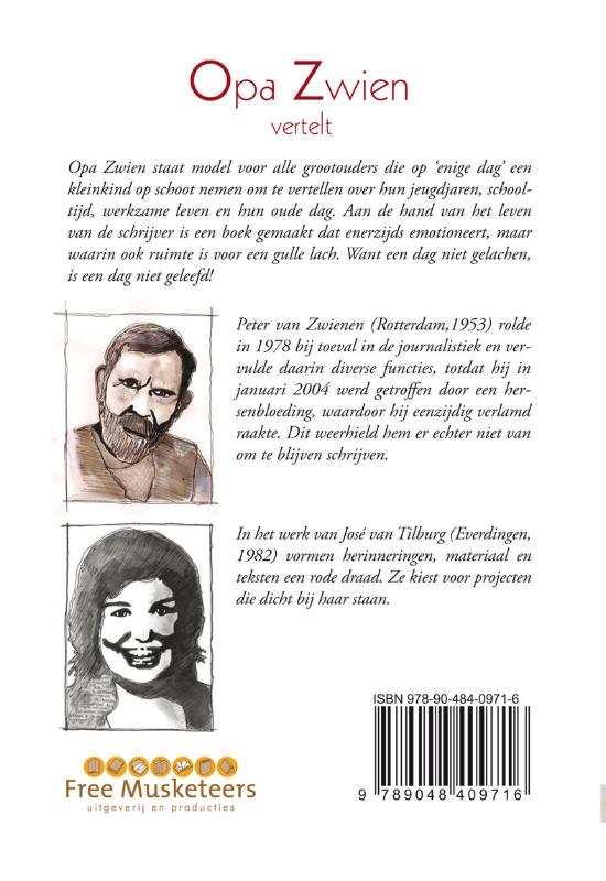 Achterkant van Op Zwien vertelt
