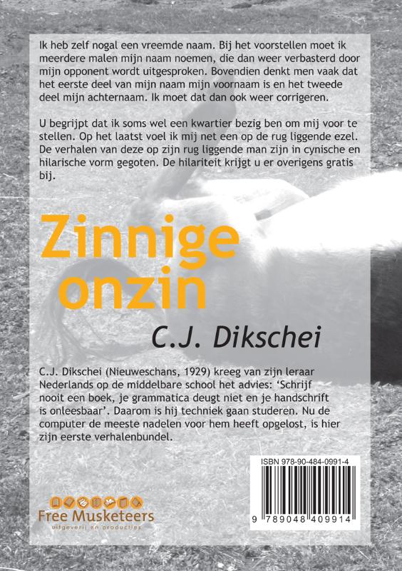 Achterkant van Zinnige onzin