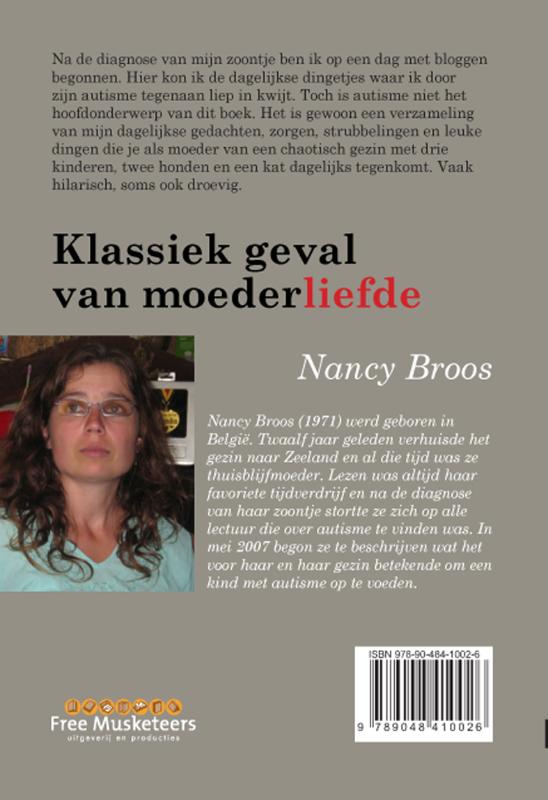 Achterkant van Klassiek geval van moederliefde