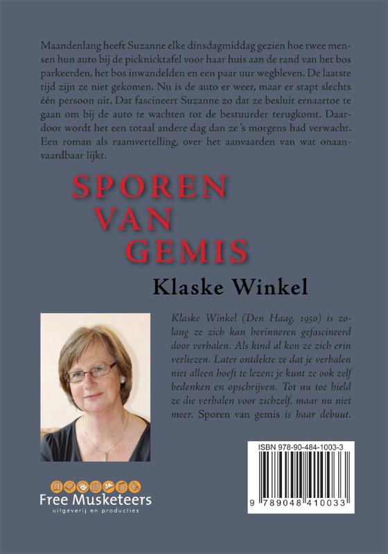 Achterkant van Sporen van gemis