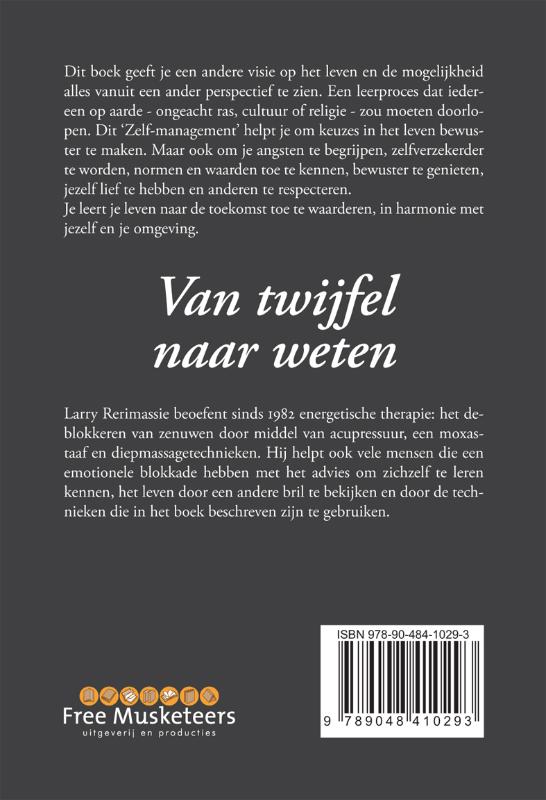 Achterkant van Van twijfel naar weten