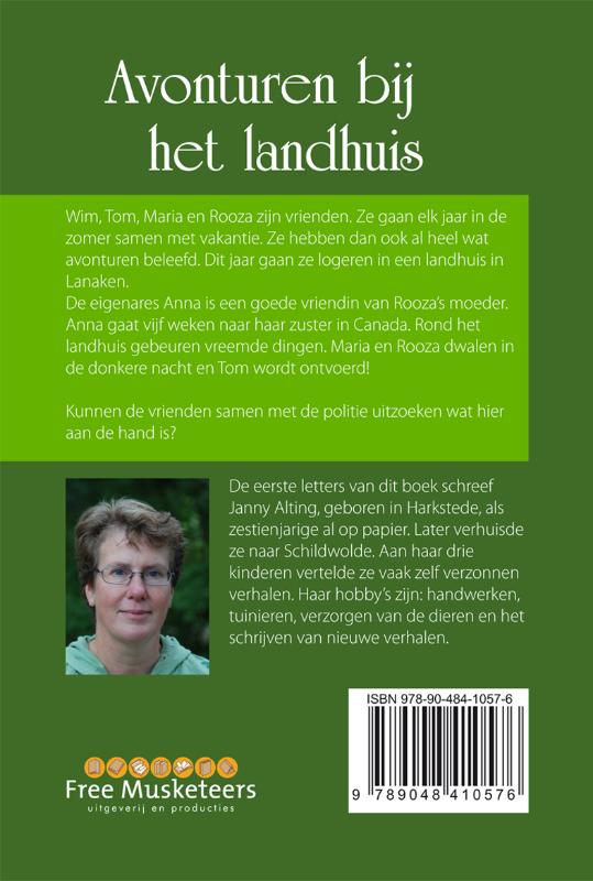 Achterkant van Avonturen bij het landhuis