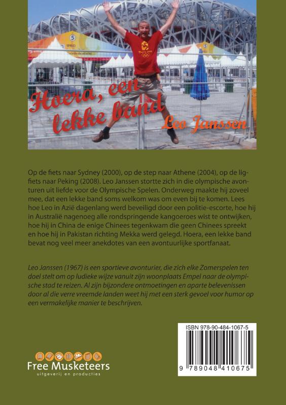 Achterkant van Hoera, een lekke band