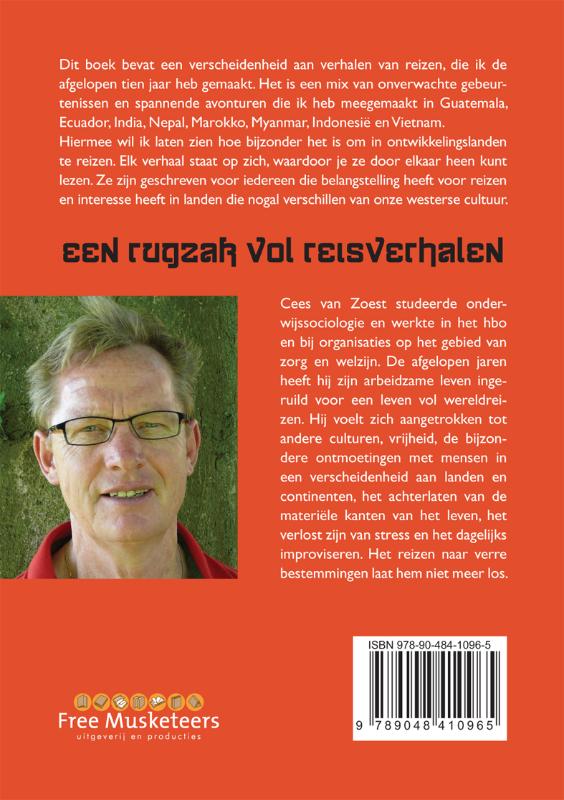 Achterkant van Een rugzak vol reisverhalen