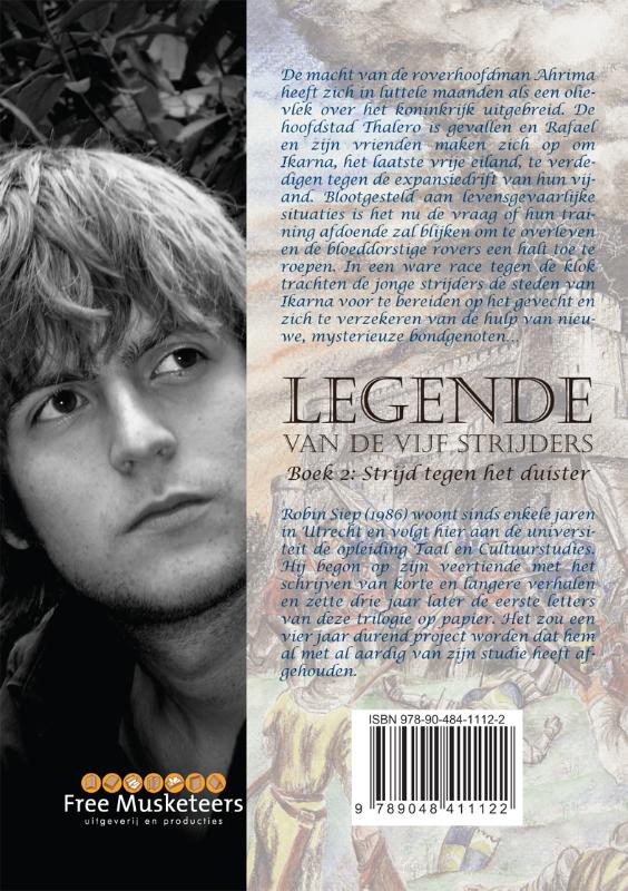 Achterkant van Legende van de Vijf Strijders - Boek 2: Strijd tegen het duister