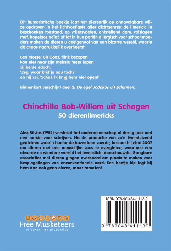 Achterkant van Chinchilla Bob-Willem uit Schagen