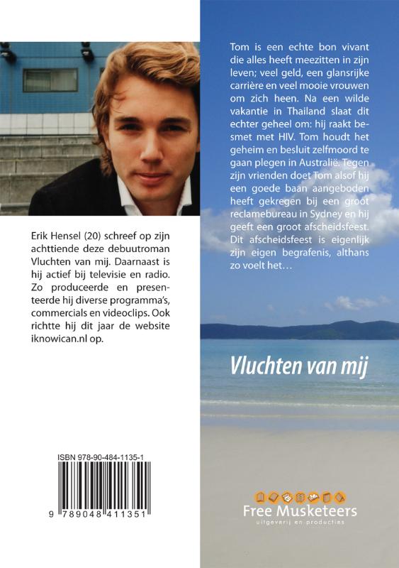 Achterkant van Vluchten van mij