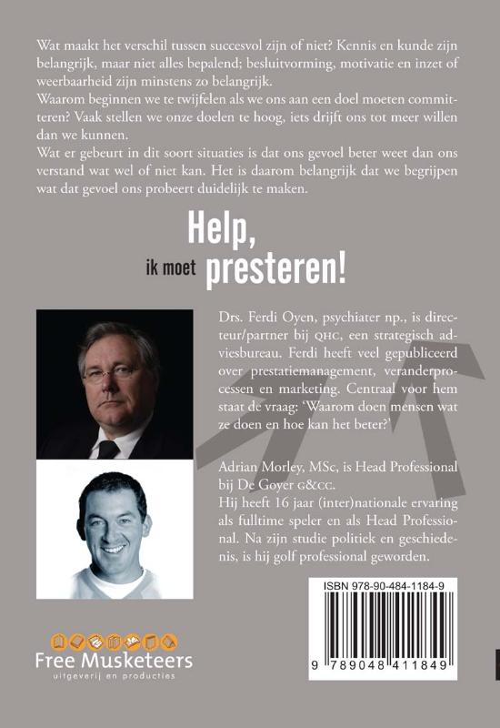 Achterkant van Help, ik moet presteren!