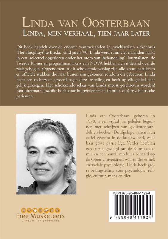 Achterkant van Linda, mijn verhaal, tien jaar later