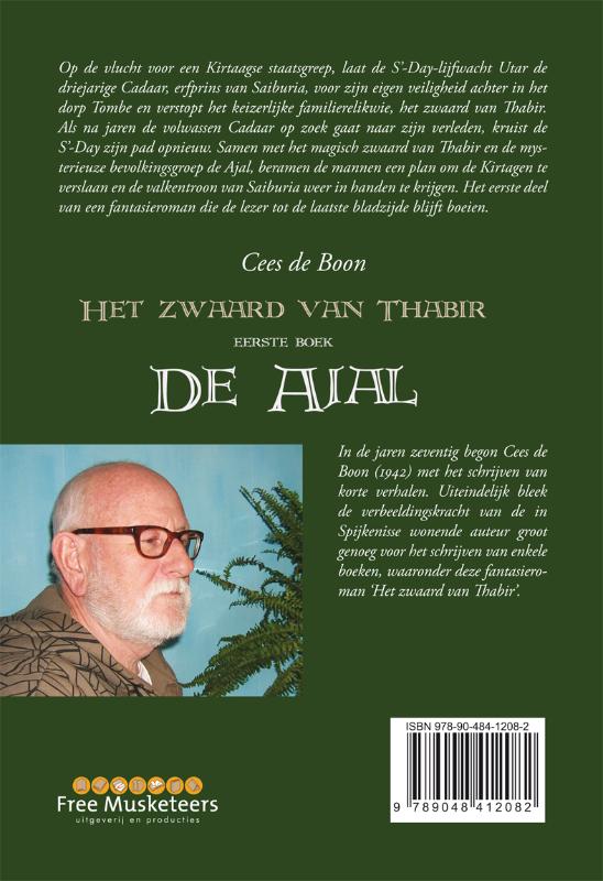 Achterkant van Het zwaard van Thabir, eerste boek
