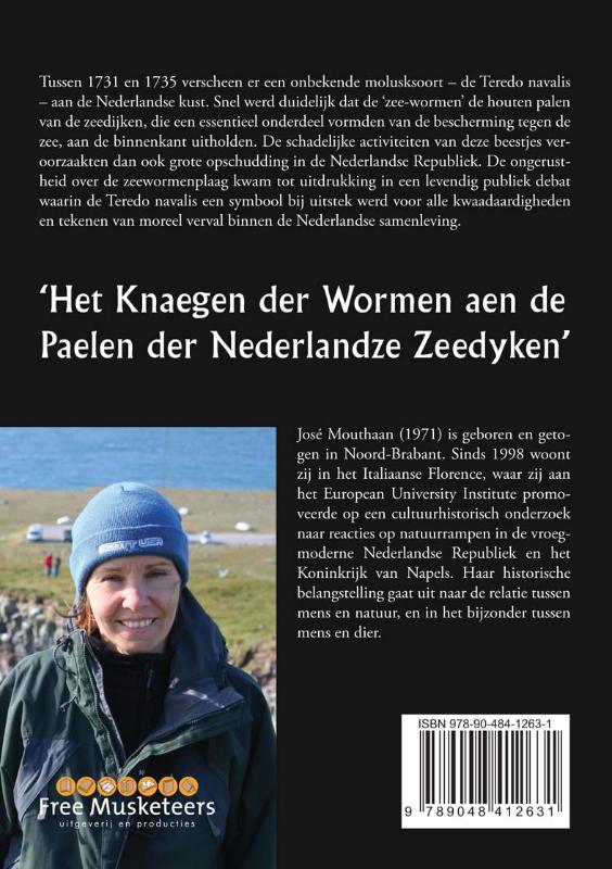 Achterkant van Het Knaegen der Wormen aen de Paelen der Nederlandze Zeedyken