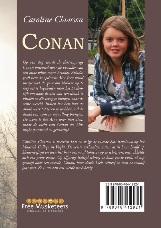 Achterkant van Conan