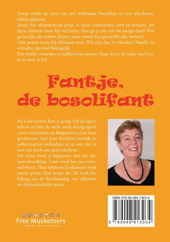 Achterkant van Fantje, de bosolifant