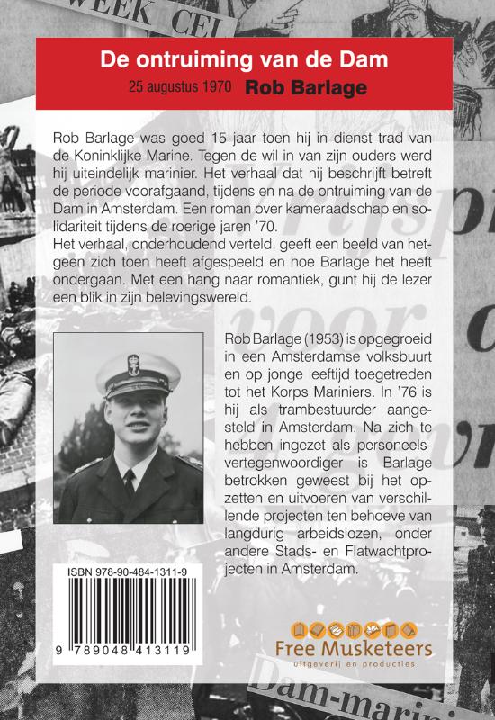 Achterkant van De ontruiming van de Dam